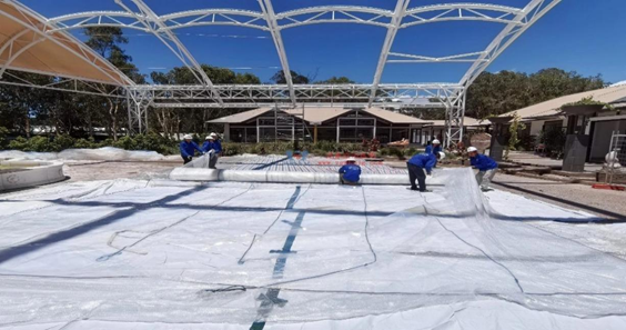 Australia’s Fountain Square Dual-Membrane Canopy Debuts with ETFE PTFE Australia’s Fountain Square Dual-Membrane Canopy Debuts with ETFE PTFE