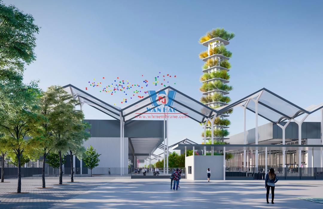 هيكل غشاء ETFE لمركز مؤتمرات صربيا هيكل غشاء ETFE لمركز مؤتمرات صربيا