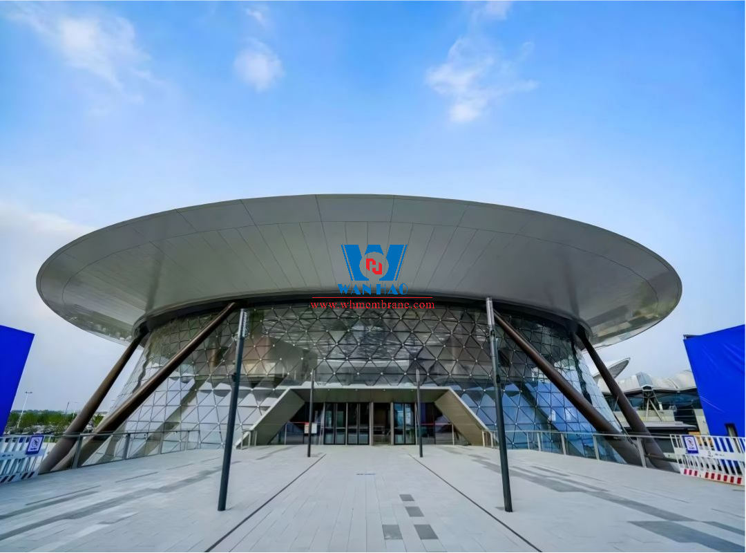 Zhengzhou Zhongyuan High-Speed Rail Port Digital Exhibition and Trade City ETFE PTFE Membrane Structure Project Zhengzhou Zhongyuan High-Speed Rail Port Digital Exhibition and Trade City ETFE PTFE Membrane Structure Project