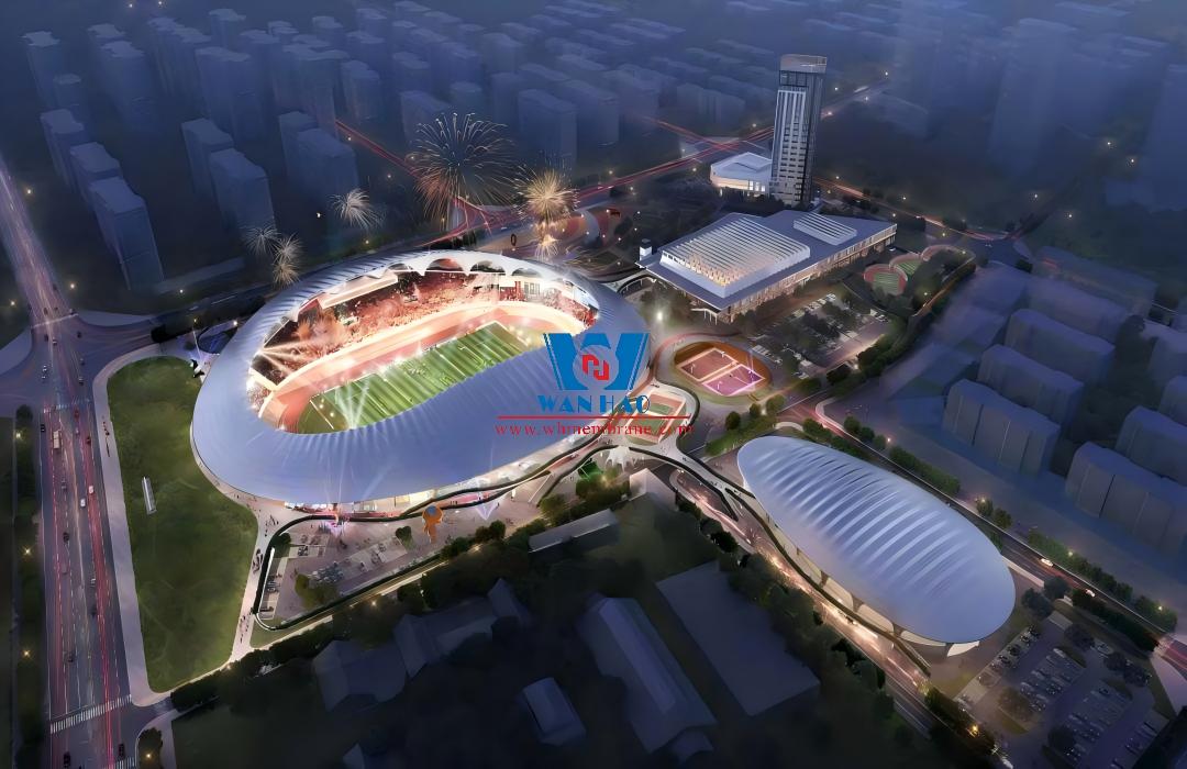 Shandong Penglai Stadium PTFE Membrane Structure Project Shandong Penglai Stadium PTFE Membrane Structure Project