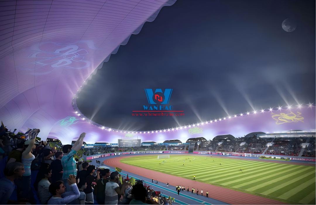 Shandong Penglai Stadium PTFE Membrane Structure Project Shandong Penglai Stadium PTFE Membrane Structure Project