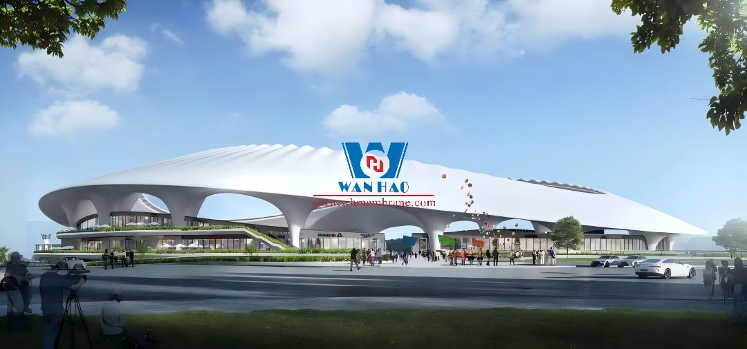 Shandong Penglai Stadium PTFE Membrane Structure Project Shandong Penglai Stadium PTFE Membrane Structure Project