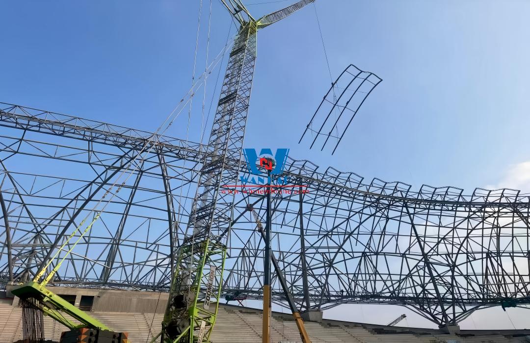 Shandong Penglai Stadium PTFE Membrane Structure Project Shandong Penglai Stadium PTFE Membrane Structure Project