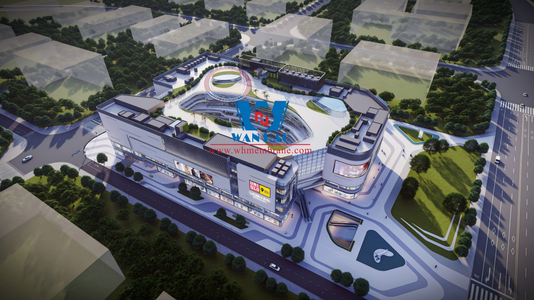 Guangzhou Conghua Phoenix New World Commercial Building ETFE PTFE Membrane Structure Project Guangzhou Conghua Phoenix New World Commercial Building ETFE PTFE Membrane Structure Project