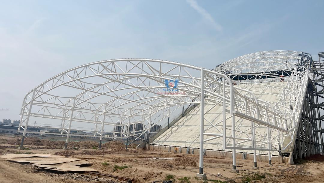 BYD Shaoxing Shengzhou Racing Track Dry Sand Dune Viewing Platform PTFE Membrane Structure BYD Shaoxing Shengzhou Racing Track Dry Sand Dune Viewing Platform PTFE Membrane Structure