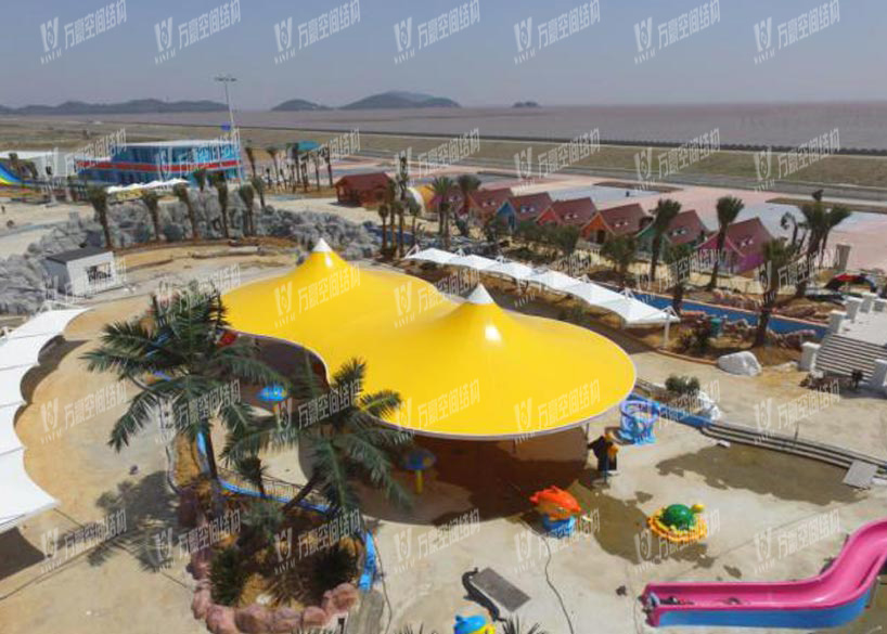 مشروع الهيكل الغشائي لمدينة الألعاب المائية 