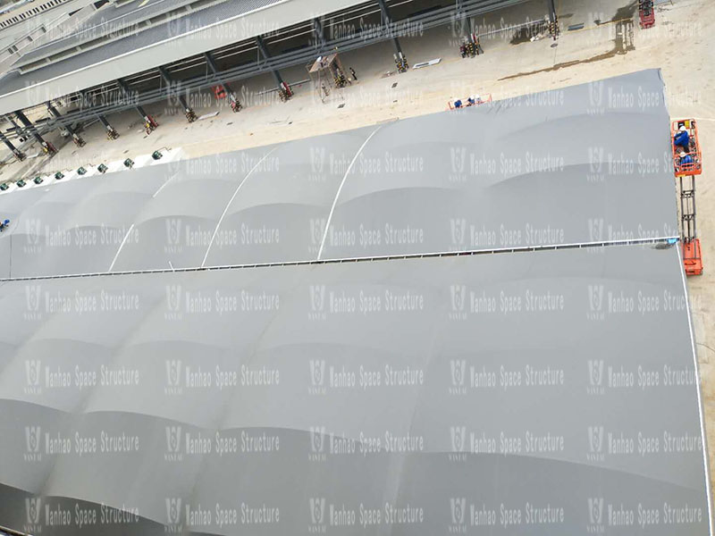 Fenghua Fangqiao Agricultural and Sideline Steel Structure Canopy Project Completed