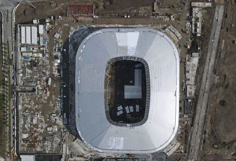 Pudong Football Stadium [White Porcelain Bowl] Will Be Delivered in Phases