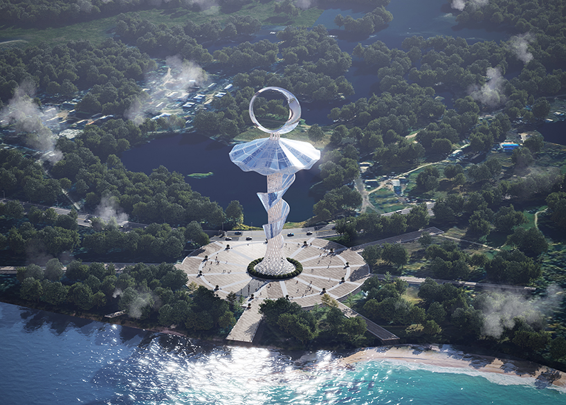 الهيكل الغشائي من مادة  ETFE لبرج طريق الحرير في شيآن