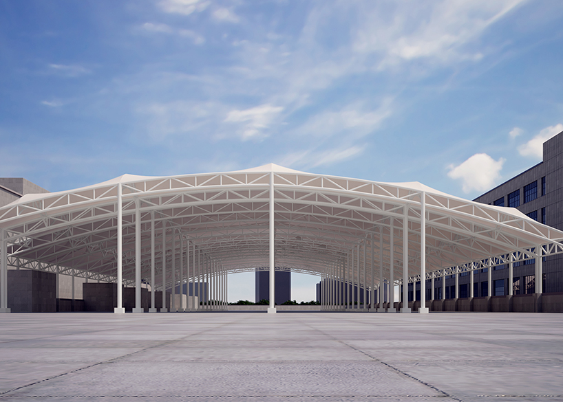 مشروع هيكل السقف الغشائي للورشة الثالثة لشركةTrue Love Carpet Co., Ltd.