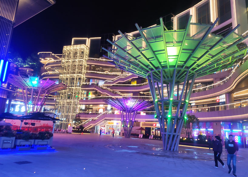 مشروع تصميم المناظر الطبيعية باستخدام أغشية ETFE على شكل مظلة