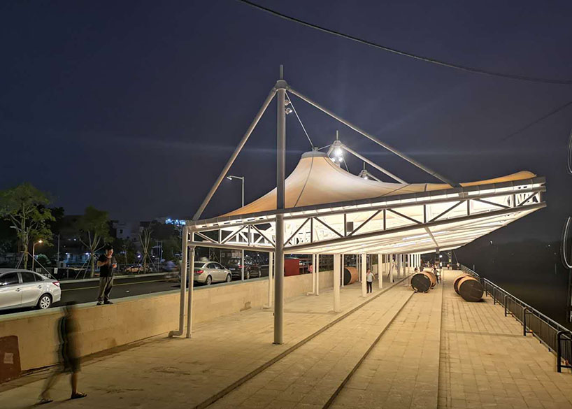 مشروع الهيكل الغشائي لمدرجات ساحة سباقات قوارب التنين