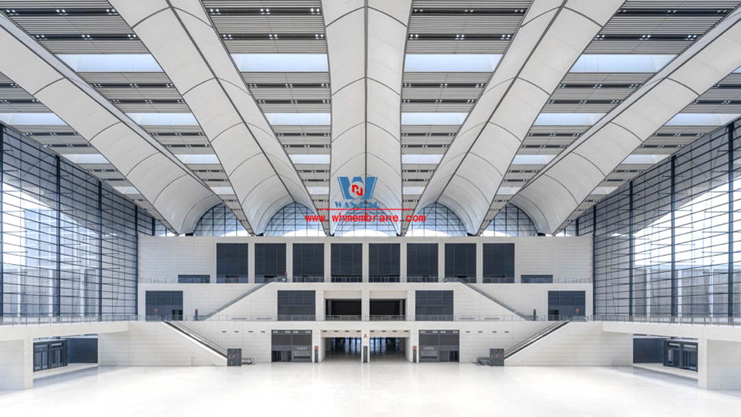 PTFE membrane structure with bone and skin