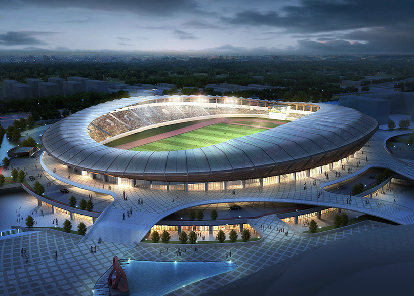 مشروع الهيكل الغشائي  PTFEلمركز رياضي أولمبي كبير