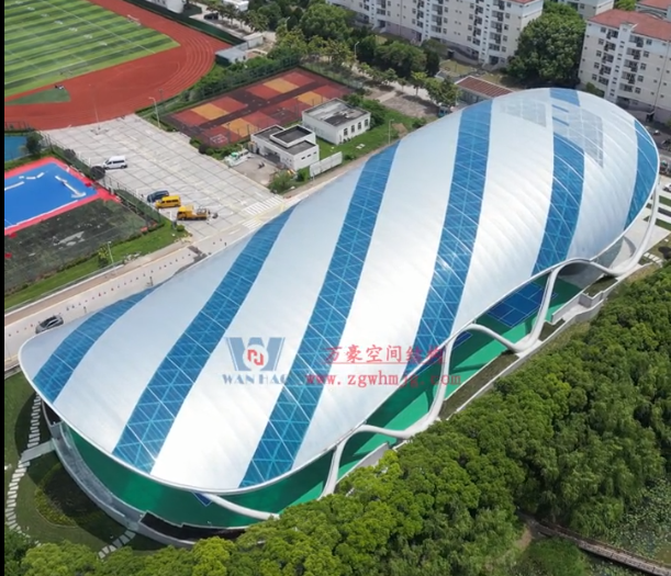 ETFE membrane structure wind and rain playground