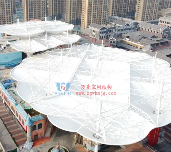 The charm of blooming PTFE membrane structure canopy