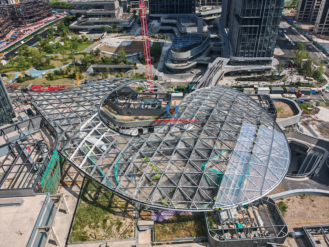 ETFE membrane structure commercial canopy with dream coat