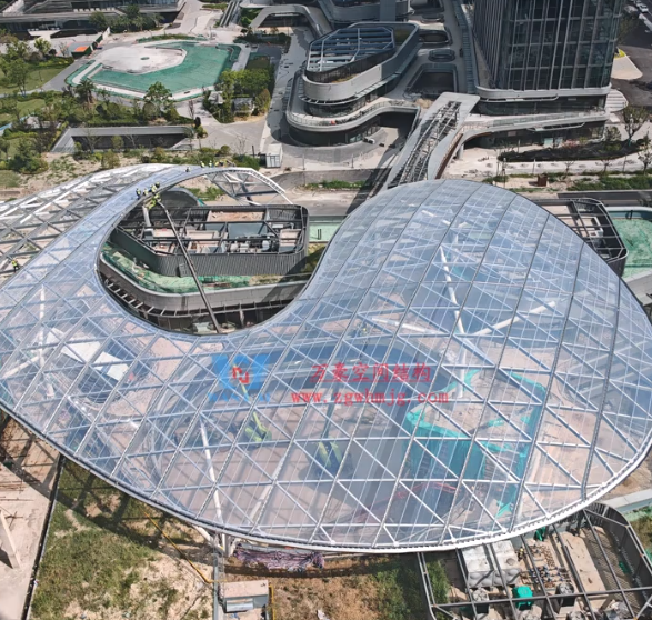 Commercial street ETFE membrane structure canopy