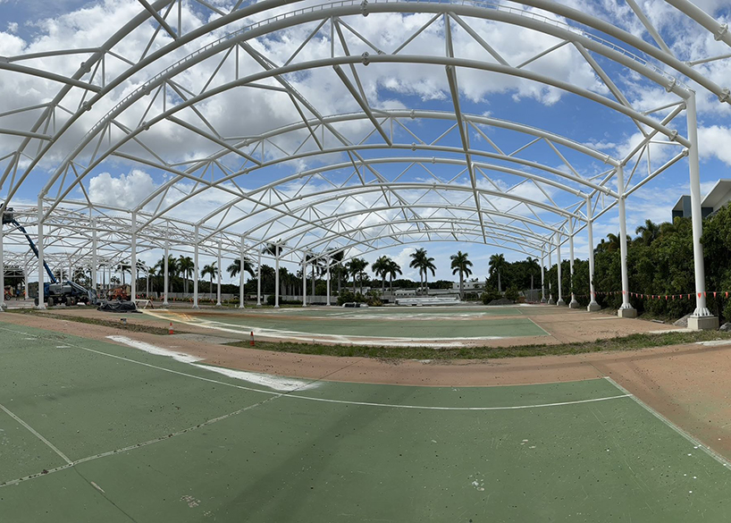مشروع الهيكل الفولاذي لمركز هوپ آيلاند للتنس في أستراليا