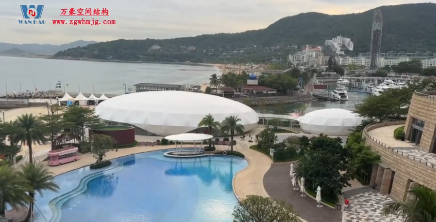 Jingji Dameisha Hotel multi-functional activity hall steel film structure project