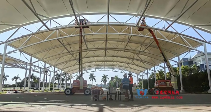 Australian Tennis Centre PTFE membrane structure project