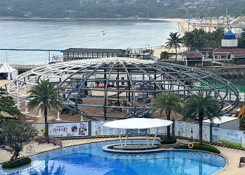 مشروع الهيكل الفولاذي لقاعة الأنشطة متعددة الوظائف في فندق جينغجي داميشا Jingji Dameish