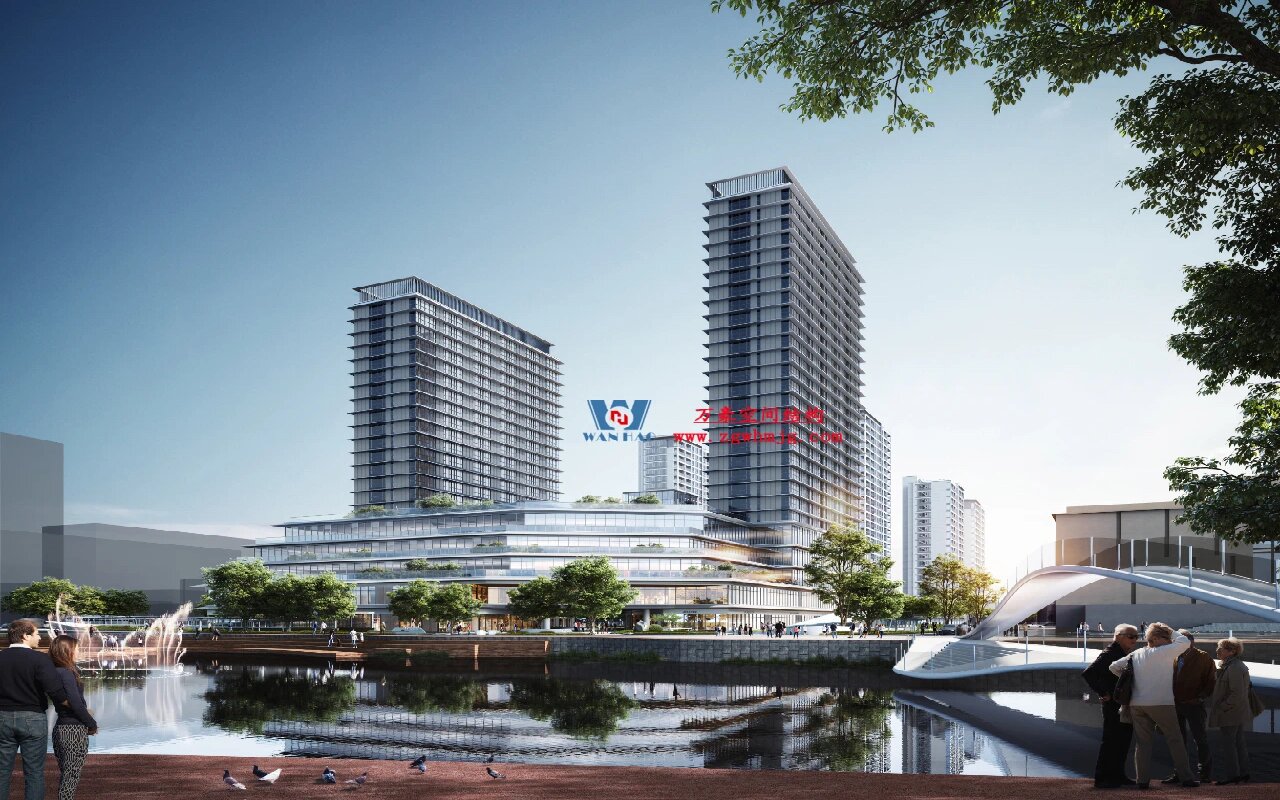 مشروع الهيكل الغشائي ETFE لتطوير العقارات في مجتمع تشانغشو Changshuo بمقاطعة آنجي Anji