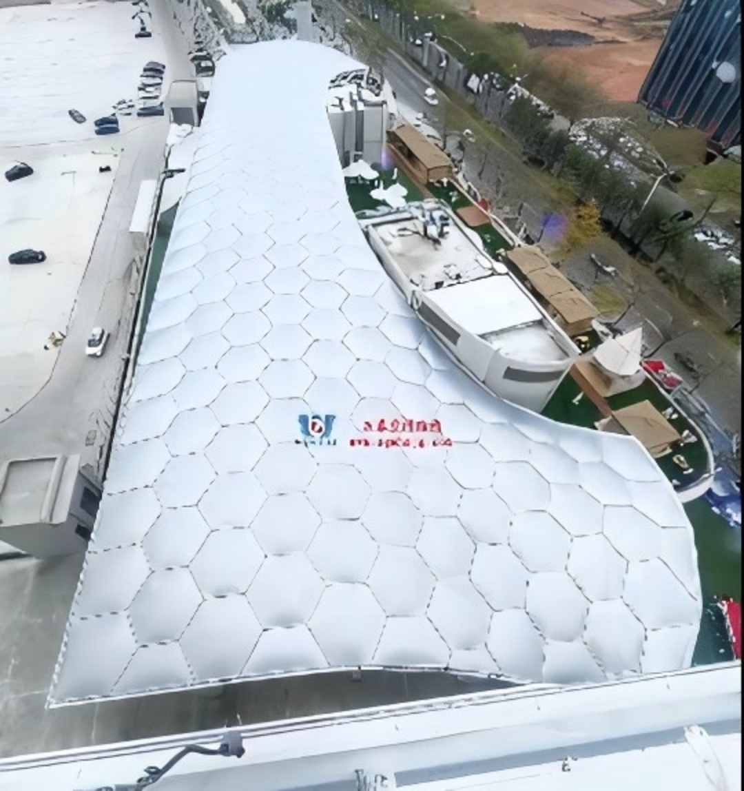 ETFE Air pillow film commercial canopy to create an extraordinary shopping experience
