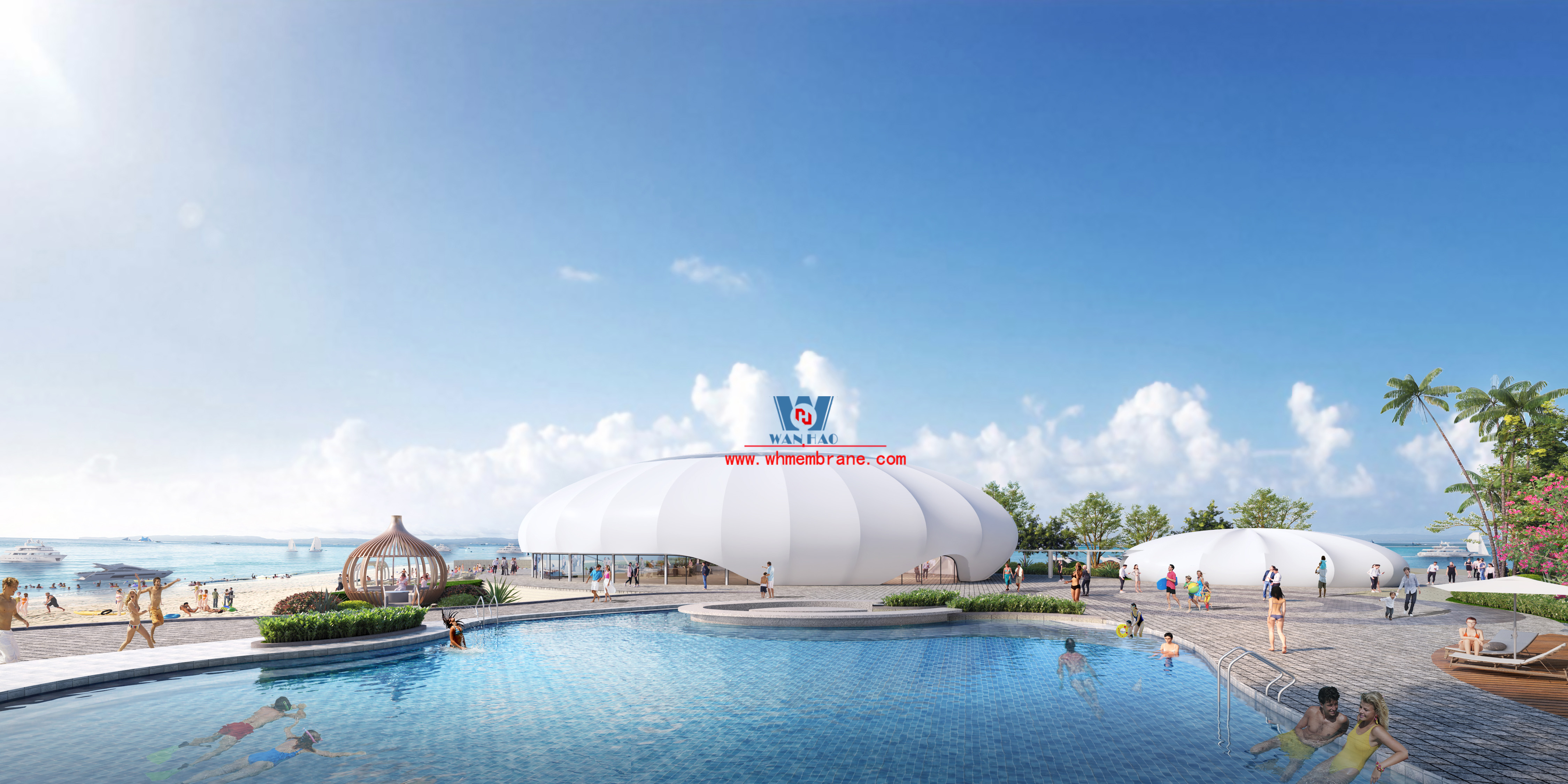 ETFE Membrane Structure Reshapes Kingkey Dameisha Hotel,Shenzhen