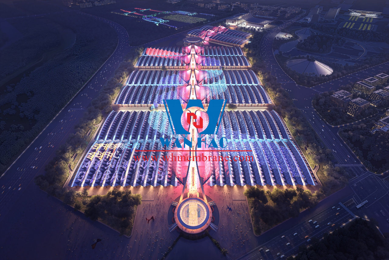 ETFE+PTFE Double Membrane Structure System Empowers Zhengzhou Zhongyuan High-Speed Railway Port Digital Expo City