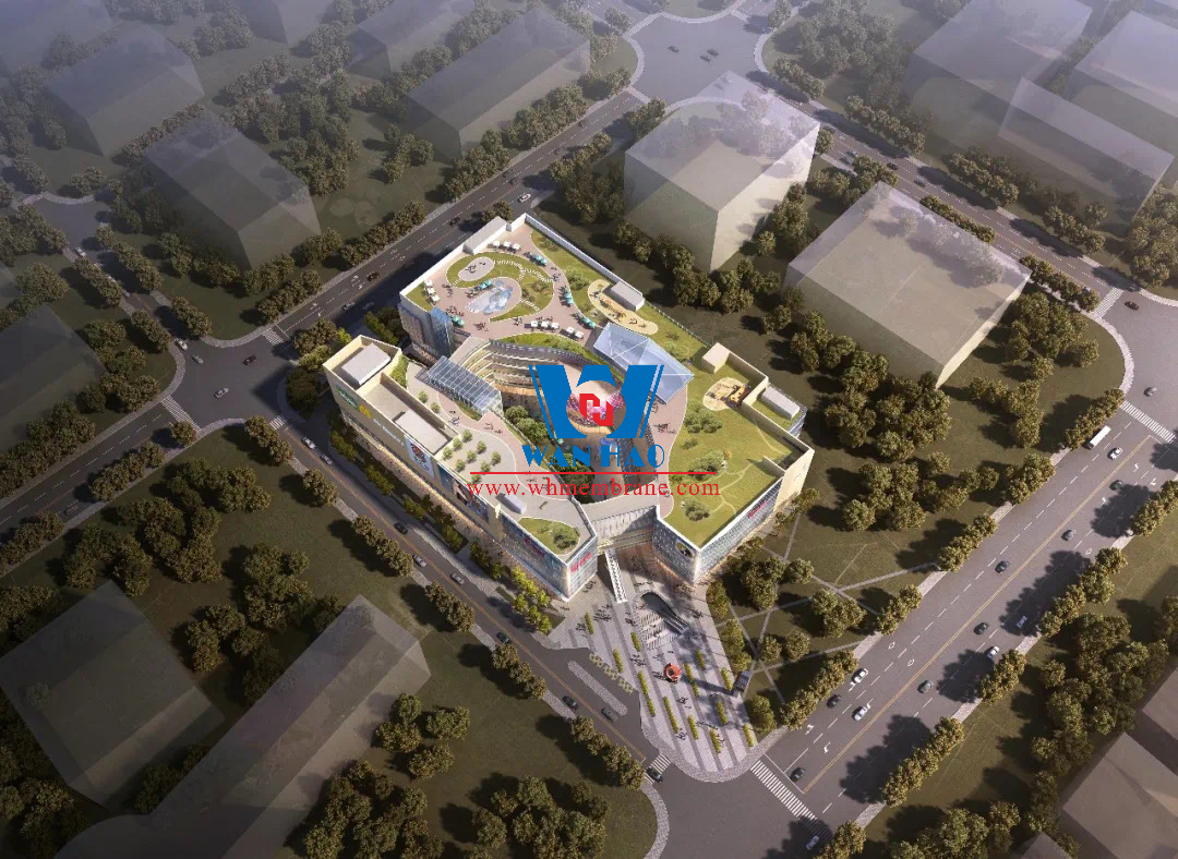 ETFE+PTFE Membrane Structure Project of Phoenix Xintiandi Commercial Building in Conghua, Guangzhou