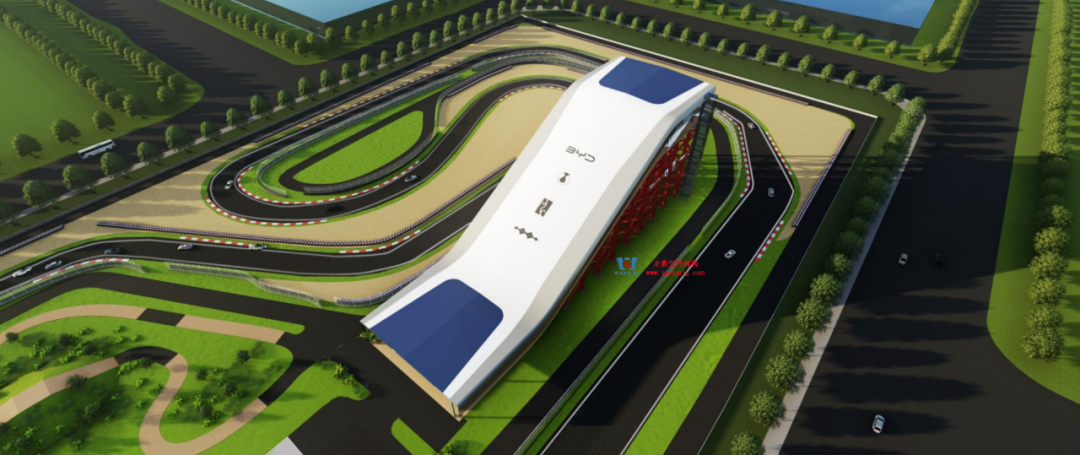 BYD Shaoxing Shengzhou Racing Circuit:  Steel Membrane Structure Observation Deck