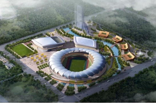 تفتّح اللوتس — هيكل سقف غشائي  PTFE لمركز رويلي Ruili الدولي الثقافي