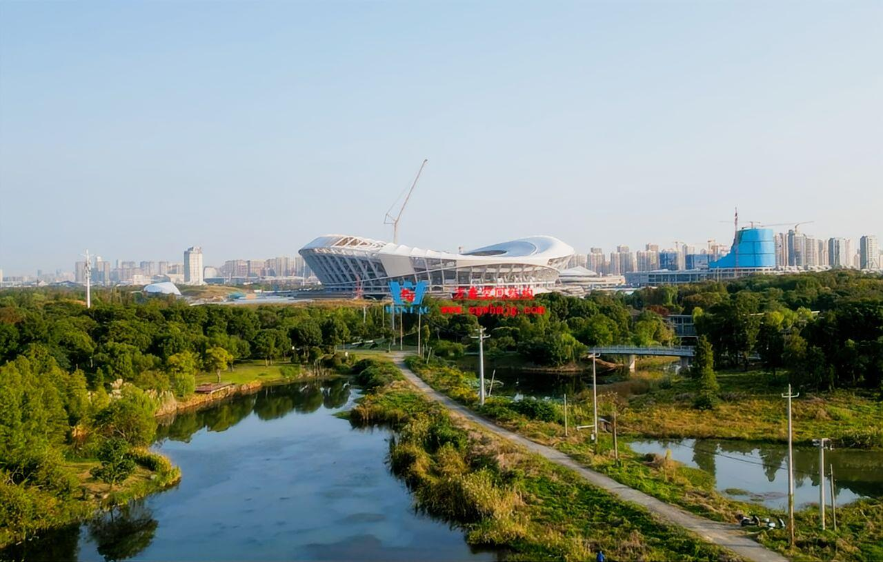مظلة بهيكل وسائد هوائية ETFE لمركز ووشي الأولمبي الرياضي في الصين