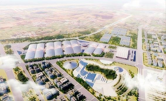 Zhengzhou Zhongyuan High-Speed Rail Port Digital Exhibition and Trade City ETFE+PTFE Membrane Structure Project
