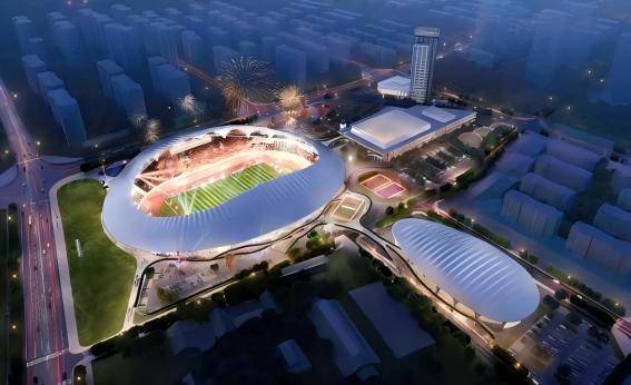 Shandong Penglai Stadium PTFE Membrane Structure Project