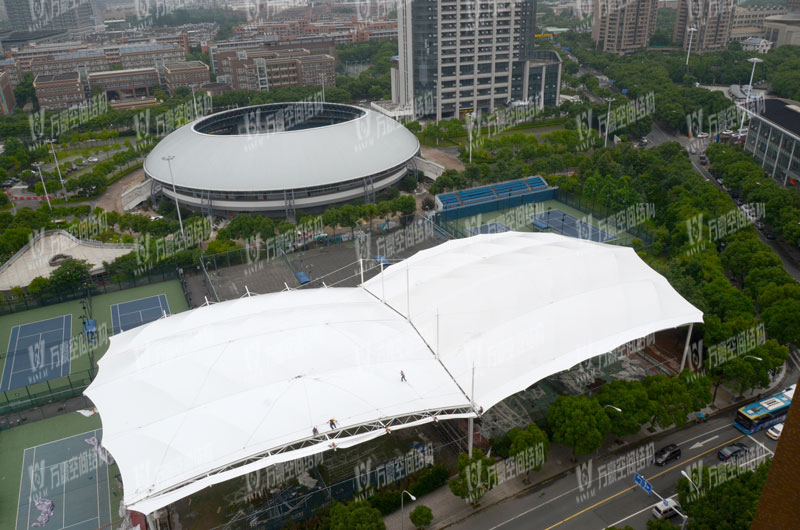 Ningbo Stadium Tennis Center Membrane Structure Project Ningbo Stadium Tennis Center Membrane Structure Project