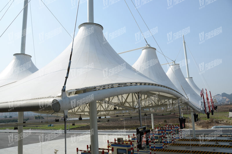 Ningbo Dingjiashan High Speed Toll Station Membrane Structure Project Ningbo Dingjiashan High Speed Toll Station Membrane Structure Project
