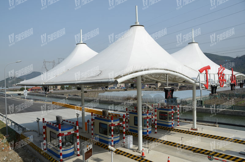 Ningbo Dingjiashan High Speed Toll Station Membrane Structure Project Ningbo Dingjiashan High Speed Toll Station Membrane Structure Project